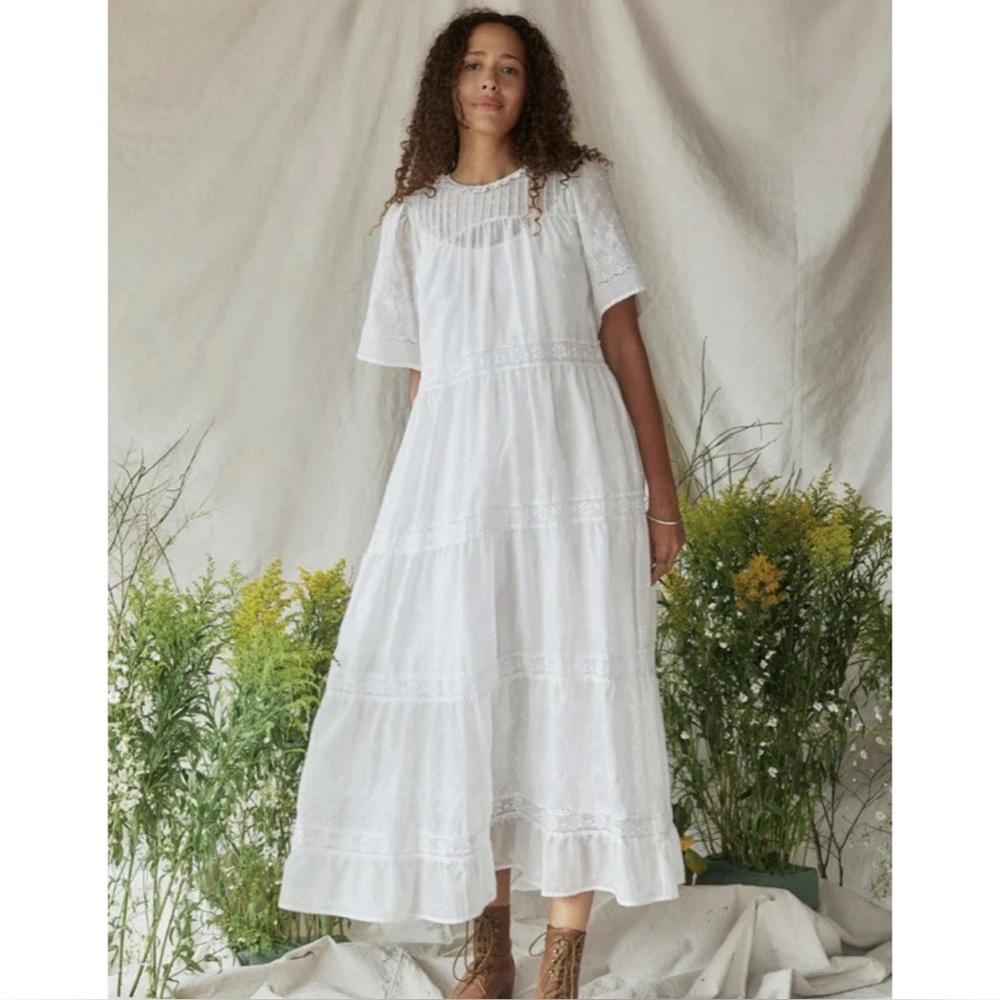 Christy Dawn Caroline White Maxi Dress